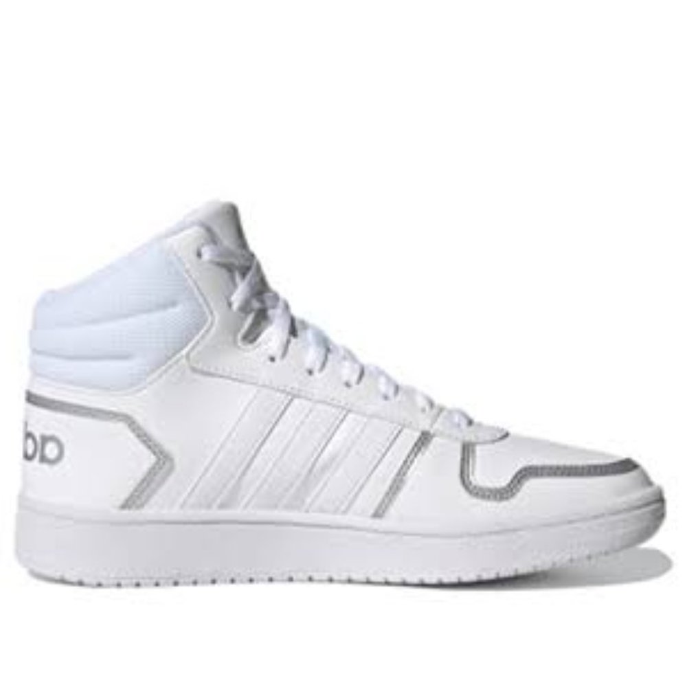 NWT Adidas Hoops 20 Mid Shoes - White